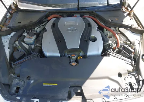 2014 Infiniti Q50 Hybrid Premium z USA, uszkodzony, nr VIN JN1AV7AR3EM703302